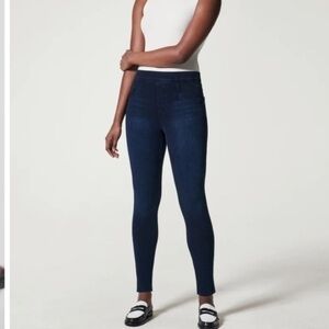 Spanx Jean-ish Ankle Leggings Dark Wash size large